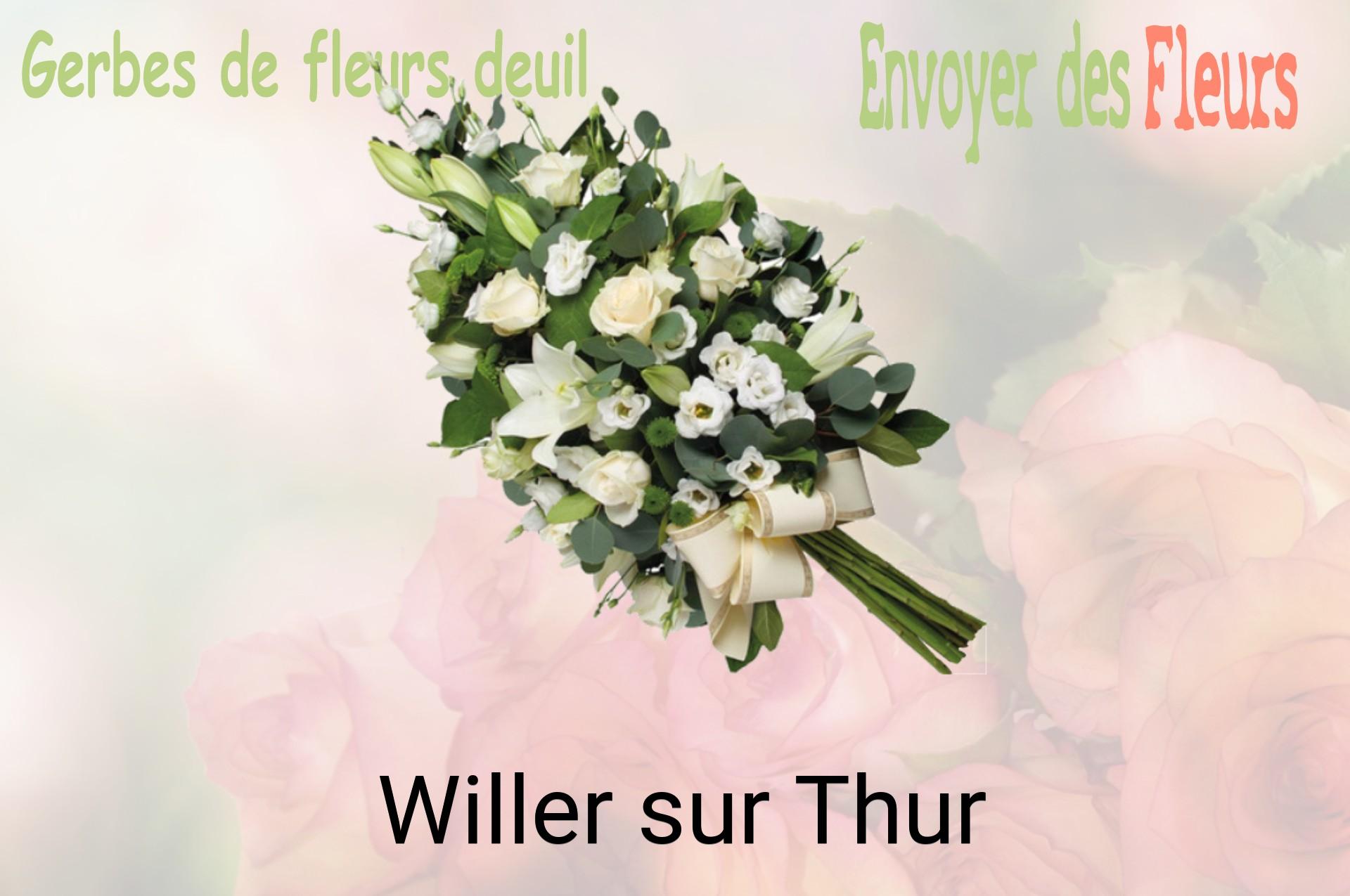 Gerbe de fleurs de deuil livrée à Willer-sur-Thur